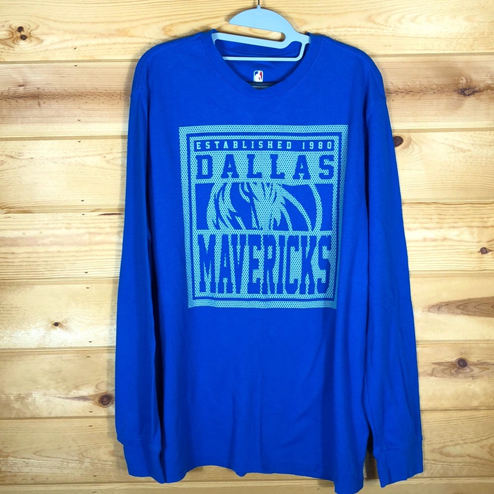 Dallas Mavericks Mens Size XL Thermal Long Sleeved T-Shirt